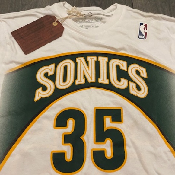 Mitchell & Ness Seattle Supersonics Kevin Durant T-Shirt NWT - Picture 4 of 6